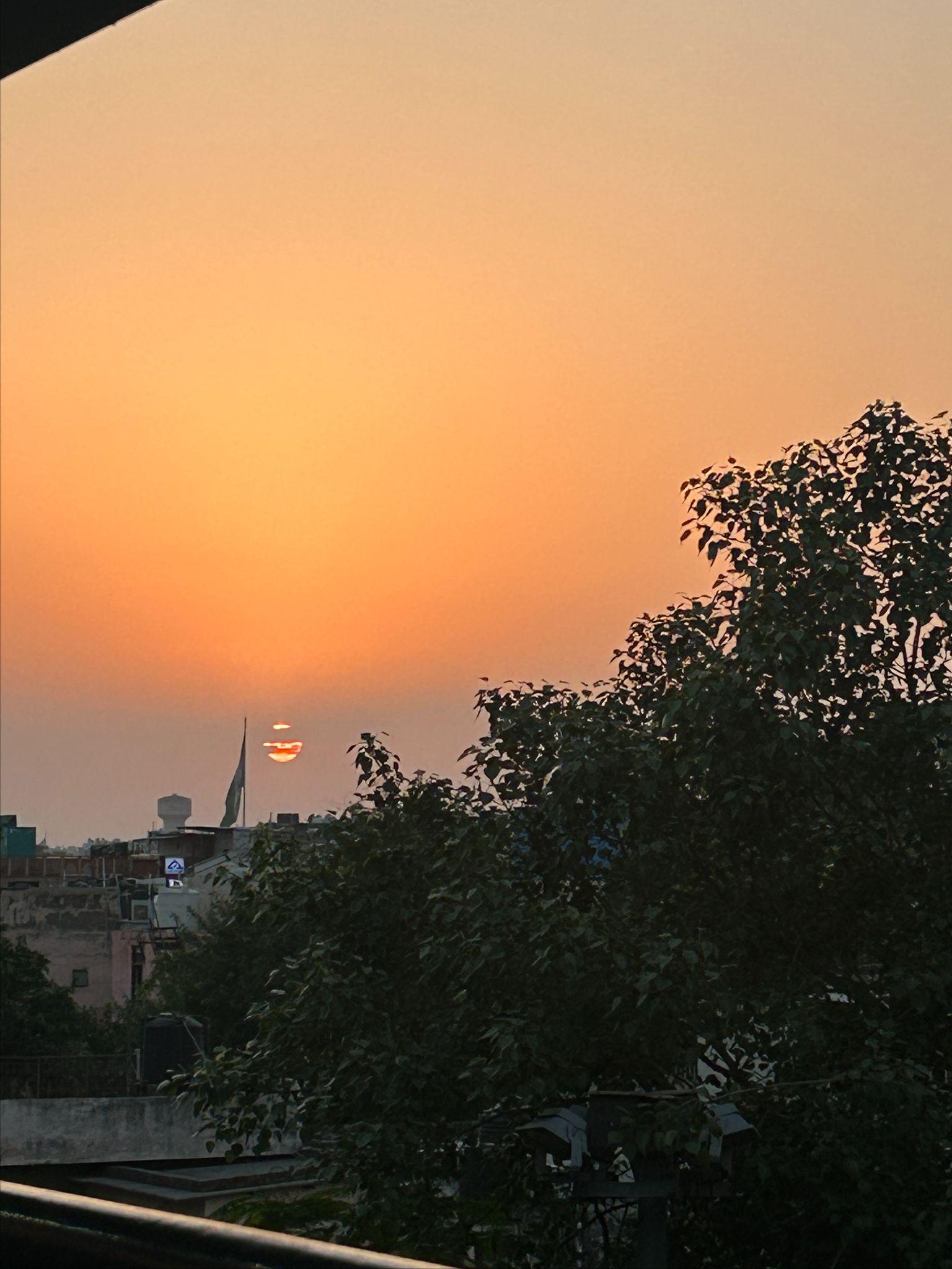 インドの夕日